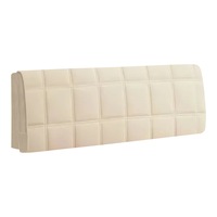 Anyhouz Headboard Cover Square Beige Super Soft Smooth Quilted Velvet Bed Back Dust Protector Cover 100x70cm