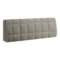 Anyhouz Headboard Cover Square Light Gray Super Soft Smooth Quilted Velvet Bed Back Dust Protector Cover 180x70cm