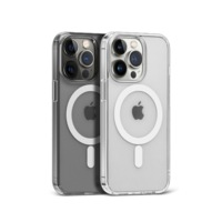 2022 For iPhone 14 Pro Max Magnetic Wireless Charging Clear Case Hard Acrylic Cover For Magsafe