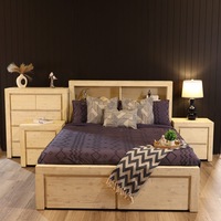 Coastal 4 Pcs Storage Bedroom Suite