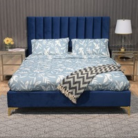 Dixie Velvet King Bed Frame