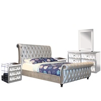 Sofia 4 Pcs Dresser Bedroom Suite