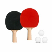 2 Players Table Tennis Ping Pong Set Includes 2 Rackets And 3 Balls