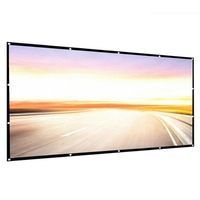 Foldable Projector Screen 3D 16:9 Portable Outdoor Home Movie Cinema