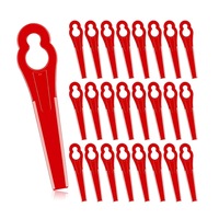 Grass Trimmer Blades Plastic For Crop Garden Weed Lawn Bush Killer - 100pcs