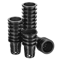 Hydroponics Plant Grow Net Cup Mesh Pots Basket Mesh Aeroponic Aquaponic - 40pcs