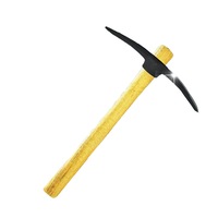 Pick Mattock Gardening Hoe Digging Outdoor Wood Handle Heavy Duty - 625g