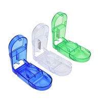 Portable Pill Cutter Tablet Vitamin Splitter Divider Travel Medicine Storage Box