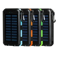 Portable Solar Panel Dual USB External Battery Power Bank Pack Charger