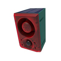 Solar Motion Sensor Alarm Lamp Outdoor Solar Siren Dog Barking Gunshots Repeller