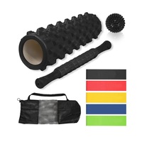 Yoga Roller Set Foam Roller Massage Ball Muscle Relief Resistance Band Pilates