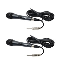 2x Sonken SM-60 Professional Wired Microphone with 5m Cable (6.35mm Jack)
