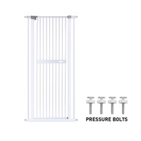 Extra Tall 150cm Baby Pet Security Gate Safety Gate Easy Fit Fence Two Way Opening No Drill Needed Extension Part Width of 10.5cm/21cm/32cm Optional