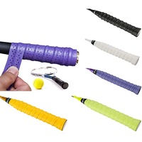 2Pcs Tennis Badminton Racket Grip Tape Anti-Slip Absorbent Overgrip Grips Tape for Squash,Fishing Rods Breathable Elastic Loose-Proof Keel Tape
