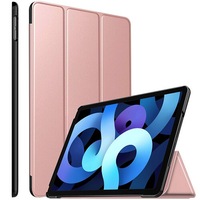 For Apple iPad Air 4 / 5 Case, Air 4th Gen / 5th Generation10.9 2020 / 2022 Cover Folio Leather Smart Magnetic Flip Stand Case Cover (Rose Gold)