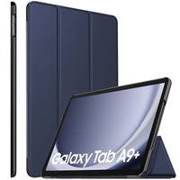 For Samsung Galaxy Tab A9+ Plus 11 inch SM-X210/X215 Folio Smart Leather Magnetic Stand Case Cover (Navy Blue)