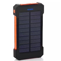 50000mah Solar Power Bank Portable External Battery Dual USB Phone ChargerOrange