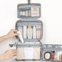 Large Hanging Hook Toiletry Bag Waterproof Travel Makeup Cosmetic Organizer Case