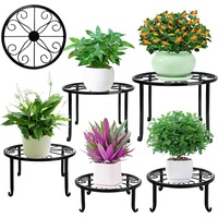 5-Pack Plant Stands Indoor Outdoor Planter Holder Rustproof Iron
