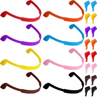 Kids Eyeglasses Sunglasses Strap, 8 Pack Glasses Band Holder Retainer, Silicone Elastic Sports Toddlers Glasses Strap Ear Grip Hooks 8 Colors