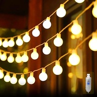 LED Fairy Lights 80 LEDs USB 8 Modes Globe String Lights