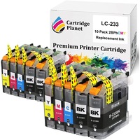 10 Pack (4BK,2C,2M,2Y) Compatible Ink for Brother LC-233 LC233 for Brother DCP J4120DW J562DW MFC J4620DW J480DW J5320DW J5720DW J680DW J880DW