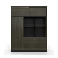 Full Height Back File Cabinet 1.6m Purple Teak