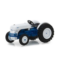 Greenlight Licensed 1:64 Scale Ford 8N Tractor 1949 Diecast Model Car White & Blue
