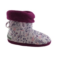 Grosby Hoodie Alpha Girl Kids Bootie Slippers