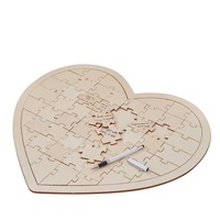 Boho Wooden Jigsaw Guestbook Alternative Boho 47cm (W) x 42cm (H)