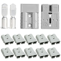 10pcs Anderson Style Plug Connectors 50 AMP 12-24V 6AWG DC Power Tool