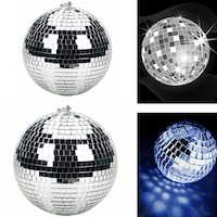 20/30cm Disco Mirror Ball DJ Light Silver Dance Party Stage Lighting