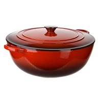 Cast Iron Pot Red 7L