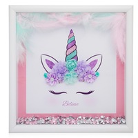 Amitié Lane DIY Unicorn Picture Craft Kit - Gifts for Girls - Create Your Own Wall Art Bedroom Decor - Birthday Gifts with Unicorns