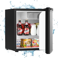 YOPOWER 46L Bar Fridge Mini Refrigerator Adjustable Electrical Thermostat Compact Refrigerator