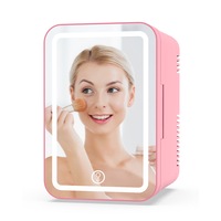 YOPOWER 6 Liter Mini Fridge and Personal Beauty Fridge Pink