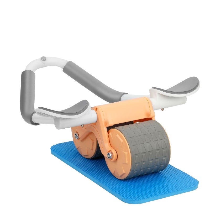 YOPOWER Ab Roller Wheel, Automatic Rebound Abdominal Exercise Wheel for Home Office Gym Fitness, Orange Australia