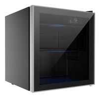 YOPOWER Bar Fridge Portable Fridges Glass Door Mini Beverage Refrigerator 46L