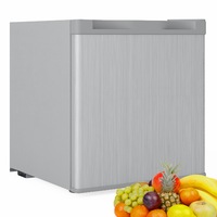 YOPOWER Compact Refrigerator, 50L Portable Mini Bar Fridge with Freezer, Adjustable Temperature, Removable Basket