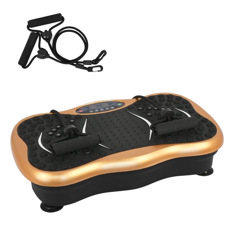 YOPOWER Vibration Plate Exercise Machine Body Workout Platform Home Gym Fitness Gold Unbranded