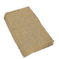 10 PCS Heavy Duty Large Natural Hessian Bag Jute Sisal Sack for Flood Rescue Garden Produce Chaff Farm Storage Animal Clothes Cover Landscaping 60cm W x 100cm H