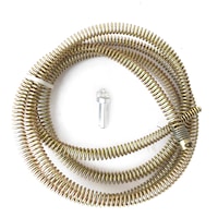 DIY Plumbing Drain Snake Auger Cleaning Tool Soft Spring Cable 2.5m for Electric Drill Sink Toilet Shower Bathroom