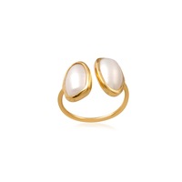 Vama - Doris Ring - Metal-Sterling Silver - Stone-White Pearl - Finish-Shiny