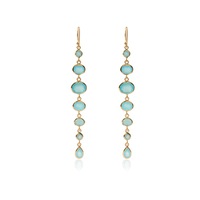 Vama - Lyla earrings - Metal-Sterling Silver - Stone-Aqua Chalcedony - Finish-Shiny