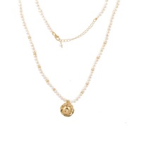 Vama - Motidana Necklace - Metal-Sterling Silver - Stone: Pearl - Finish-Shiny