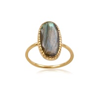 Vama - Neo Ring - Metal-Sterling Silver - Stone-Labradorite - Finish-Shiny