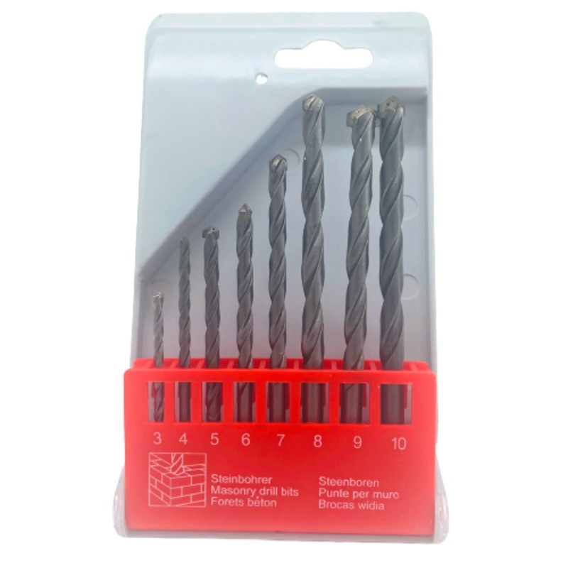 8pcs Masonry Hammer Drill Bit with Round Shank  Australia