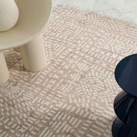 Loopsie Kati Beige and Ivory Tribal Washable Rug