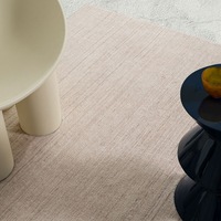 Loopsie Anjo Beige Distressed Washable Rug