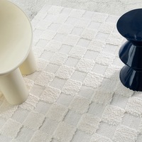 Loopsie Ambra Ivory Checkered Rug
